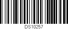Código de barras (EAN, GTIN, SKU, ISBN): 'DS10257'
