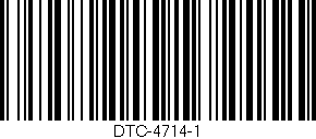 Código de barras (EAN, GTIN, SKU, ISBN): 'DTC-4714-1'