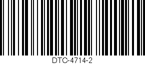 Código de barras (EAN, GTIN, SKU, ISBN): 'DTC-4714-2'