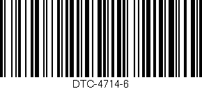 Código de barras (EAN, GTIN, SKU, ISBN): 'DTC-4714-6'