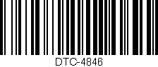 Código de barras (EAN, GTIN, SKU, ISBN): 'DTC-4846'