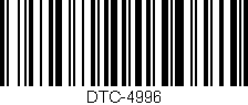 Código de barras (EAN, GTIN, SKU, ISBN): 'DTC-4996'