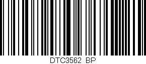 Código de barras (EAN, GTIN, SKU, ISBN): 'DTC3562/BP'