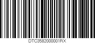 Código de barras (EAN, GTIN, SKU, ISBN): 'DTC3582000001RX'