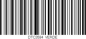 Código de barras (EAN, GTIN, SKU, ISBN): 'DTC3594/VERDE'