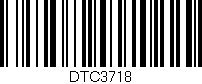 Código de barras (EAN, GTIN, SKU, ISBN): 'DTC3718'