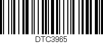 Código de barras (EAN, GTIN, SKU, ISBN): 'DTC3965'