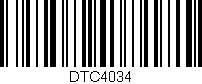 Código de barras (EAN, GTIN, SKU, ISBN): 'DTC4034'