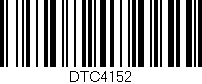 Código de barras (EAN, GTIN, SKU, ISBN): 'DTC4152'