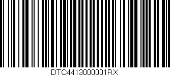 Código de barras (EAN, GTIN, SKU, ISBN): 'DTC4413000001RX'