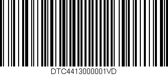 Código de barras (EAN, GTIN, SKU, ISBN): 'DTC4413000001VD'
