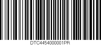 Código de barras (EAN, GTIN, SKU, ISBN): 'DTC4454000001PR'