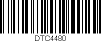 Código de barras (EAN, GTIN, SKU, ISBN): 'DTC4480'