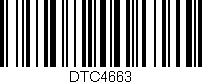Código de barras (EAN, GTIN, SKU, ISBN): 'DTC4663'