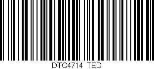 Código de barras (EAN, GTIN, SKU, ISBN): 'DTC4714/TED'