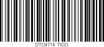 Código de barras (EAN, GTIN, SKU, ISBN): 'DTC4714/TICO'