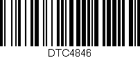 Código de barras (EAN, GTIN, SKU, ISBN): 'DTC4846'