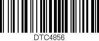 Código de barras (EAN, GTIN, SKU, ISBN): 'DTC4856'