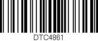 Código de barras (EAN, GTIN, SKU, ISBN): 'DTC4861'