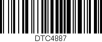 Código de barras (EAN, GTIN, SKU, ISBN): 'DTC4887'