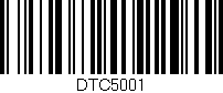 Código de barras (EAN, GTIN, SKU, ISBN): 'DTC5001'