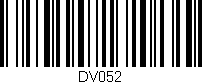 Código de barras (EAN, GTIN, SKU, ISBN): 'DV052'