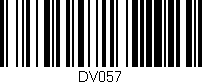 Código de barras (EAN, GTIN, SKU, ISBN): 'DV057'