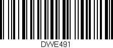 Código de barras (EAN, GTIN, SKU, ISBN): 'DWE491'