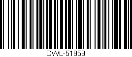 Código de barras (EAN, GTIN, SKU, ISBN): 'DWL-51959'