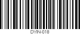Código de barras (EAN, GTIN, SKU, ISBN): 'DYIN-018'