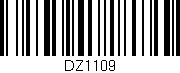 Código de barras (EAN, GTIN, SKU, ISBN): 'DZ1109'