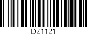Código de barras (EAN, GTIN, SKU, ISBN): 'DZ1121'