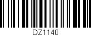 Código de barras (EAN, GTIN, SKU, ISBN): 'DZ1140'