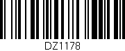 Código de barras (EAN, GTIN, SKU, ISBN): 'DZ1178'