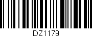Código de barras (EAN, GTIN, SKU, ISBN): 'DZ1179'