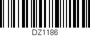 Código de barras (EAN, GTIN, SKU, ISBN): 'DZ1186'