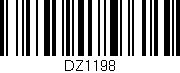 Código de barras (EAN, GTIN, SKU, ISBN): 'DZ1198'