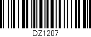 Código de barras (EAN, GTIN, SKU, ISBN): 'DZ1207'