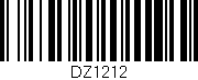 Código de barras (EAN, GTIN, SKU, ISBN): 'DZ1212'