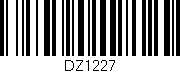Código de barras (EAN, GTIN, SKU, ISBN): 'DZ1227'