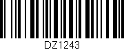 Código de barras (EAN, GTIN, SKU, ISBN): 'DZ1243'