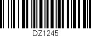 Código de barras (EAN, GTIN, SKU, ISBN): 'DZ1245'