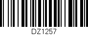 Código de barras (EAN, GTIN, SKU, ISBN): 'DZ1257'