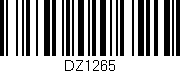 Código de barras (EAN, GTIN, SKU, ISBN): 'DZ1265'