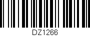 Código de barras (EAN, GTIN, SKU, ISBN): 'DZ1266'