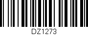 Código de barras (EAN, GTIN, SKU, ISBN): 'DZ1273'