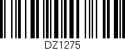 Código de barras (EAN, GTIN, SKU, ISBN): 'DZ1275'