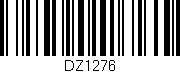 Código de barras (EAN, GTIN, SKU, ISBN): 'DZ1276'