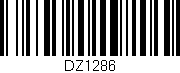 Código de barras (EAN, GTIN, SKU, ISBN): 'DZ1286'