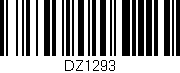 Código de barras (EAN, GTIN, SKU, ISBN): 'DZ1293'